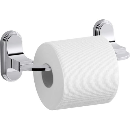 Kohler K-26537 Industrial Wall Mounted Spring Bar Toilet Paper Holder - Chrome