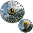 thumbnail image 2 of KOYPTL Bee Kind Positivity Commemorative Coin,Double‑Sided Inspirational Bee Challenge Coin Motivational Collectible Token Meaningfull Keepsake Gift for Friends & Family, 2 of 8