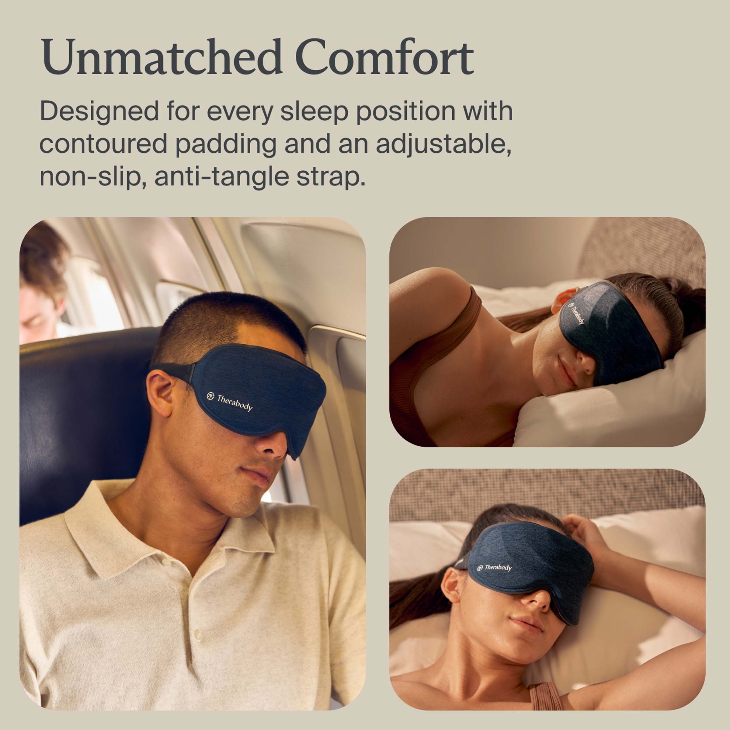 Therabody SleepMask - Ultra-Comfortable, 100% Blackout Eye Mask
