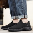 thumbnail image 4 of Zapatos de lona de gran tamaño para hombre, zapatos de malla transpirables, zapatos de tela vieja con suela gruesa y sin cordones, 4 of 6