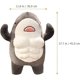 thumbnail image 5 of 45cm Adorable Muscle Shark Doll Stuffed Toy - Kids Soft Cartoon Whale Plush, Banana Man Isopod Floppa Decorative Pillow, 5 of 5