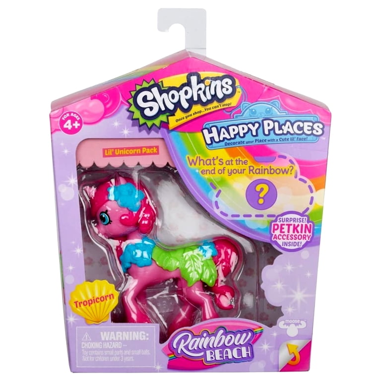 Shopkins Season 5 Small Doll Rainbow Beach, Tropicorn Lil Unicorn