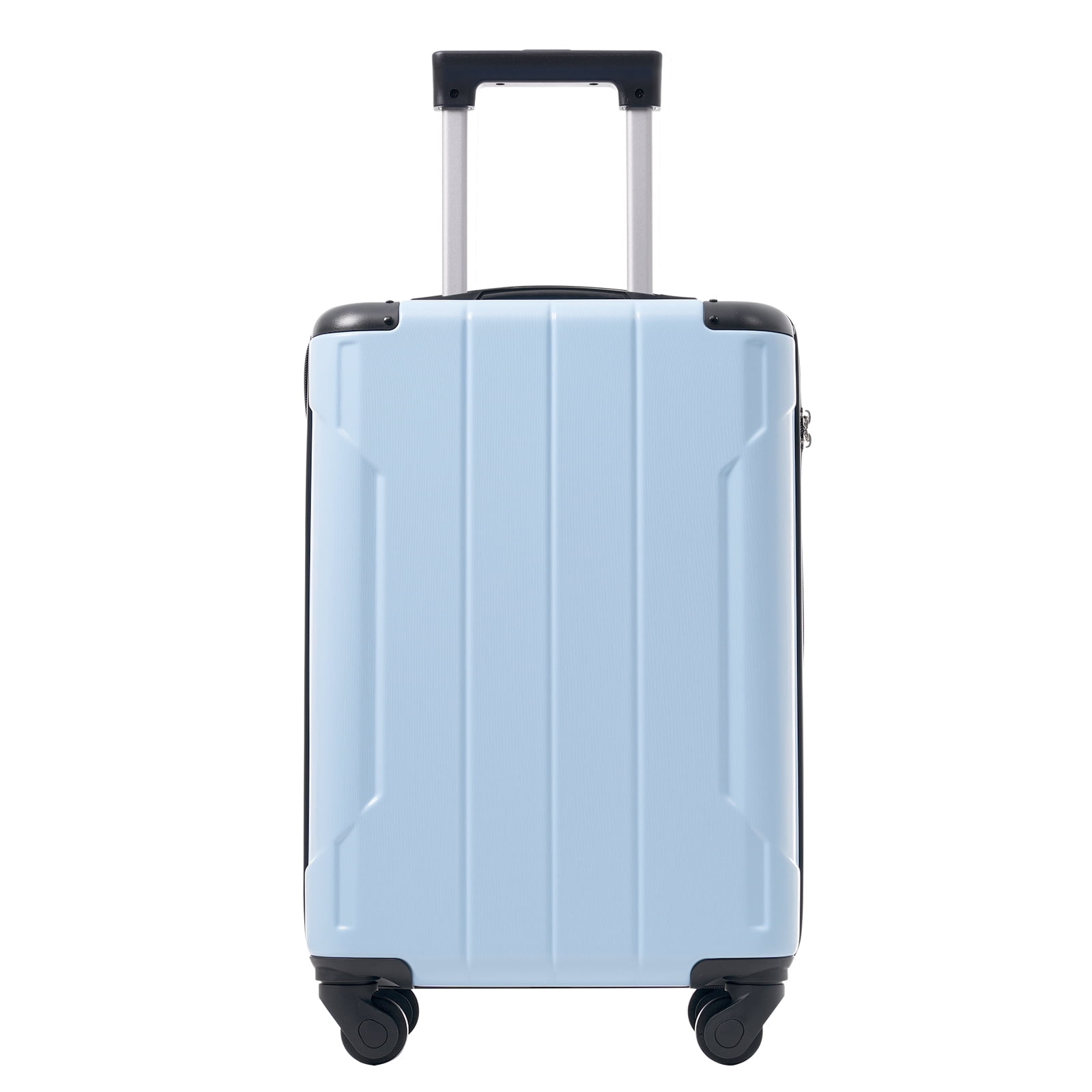 Euroco Carry-On Luggage Set 3 Piece,ABS Lightweight Durable Suitcase with Spinner Wheels, TSA Lock & 2 Packing Cubes,20 Inch Hardshell Airline Approved Luggage for Men Women Travel,Sky Blue