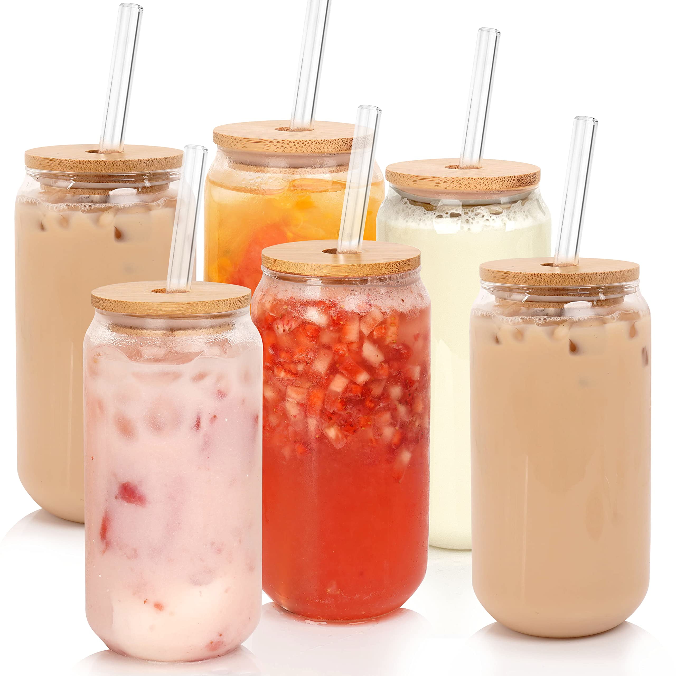 Japanese Origami Drinking Glass With Bamboo Lid And Straw - Portable Glass  Tumbler For Iced Coffee, Bubble Tea, And Summer Drinks - Perfect Birthday  Gift For Home Kitchen Enthusiasts - Temu