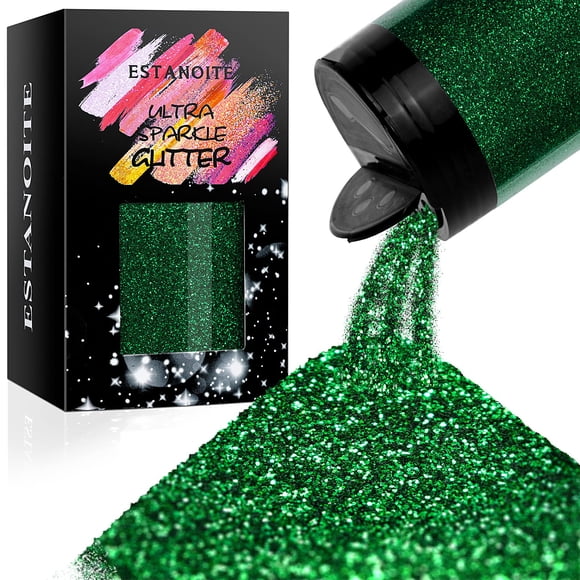 Glitter Estanoite holográfico ultrafino 210 g/7.41 oz (verde jungla)