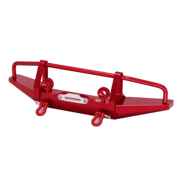 Parachoques de aleación de aluminio RC Crawler para Axial SCX10 90046, accesorio de pieza de actualización de repuesto de Control r - Rojo Sunnimix Parachoques delantero del coche RC