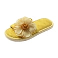thumbnail image 2 of Willtoo Women's Floral Silk Slippers Elegant Open Toe House Shoes Non-slip EVA Sole Indoor Outdoor Summer Slides Breathable Spa Sandals, 2 of 4