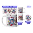 thumbnail image 4 of Termo 20oz taza posavaso Mouse Pad SVArt diseño Stich Feliz navidad MD7, 4 of 5