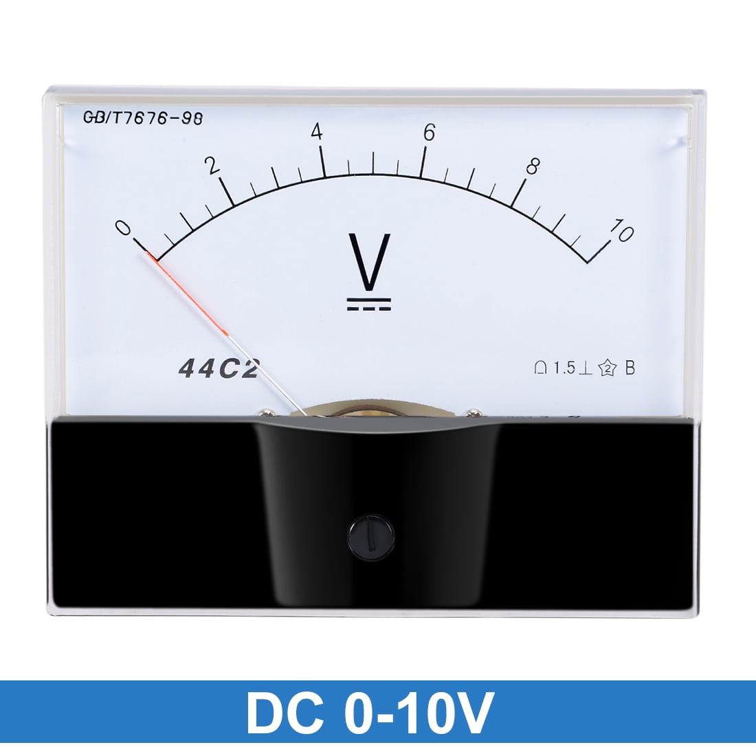 DC 0-10 V Analog Panel Tension Gauge Volt Meter 44C2 1.5% d'erreur 