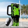 thumbnail image 2 of Oogie Boogie 40oz Tumbler, Nightmare Before Christmas Cup, Halloween Villain Drinkware, Spooky Fan Gift., Halloween Movie Steel Tumbler, 2 of 3