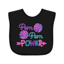 Inktastic Pom Pom Power Cheerleader Boys or Girls Baby Bib