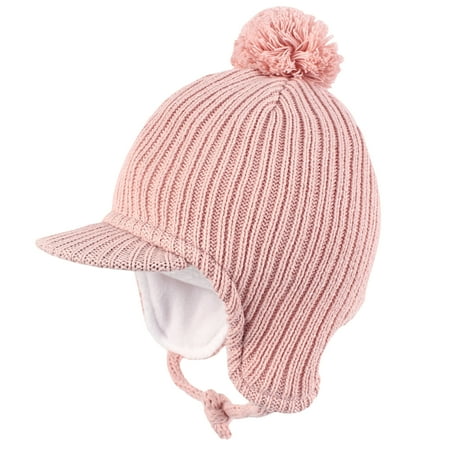 

Uniexcosm Unisex Kids Winter Hat Warm Pink Cap Hats for Toddler Child