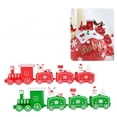 thumbnail image 4 of Adornos de tren navideño, decoraciones para pasteles, repostería, regalos de Navidad, fiesta de cumpleaños infantil, accesorios para mesa de postres, 4 of 5