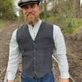 thumbnail image 2 of Mens Traditional Adult Irish Vest By Celtic Clothing, Gray, Large, 2 of 3