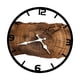 thumbnail image 5 of Reloj de pared de madera con forma de anillo anual de 30 cm, decoración rústica vintage para el hogar. marrón, 5 of 9