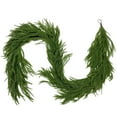 thumbnail image 5 of FlareFable 3.9FT Artificial Green Christmas Norfolk Pine Garlands, Elegant Holiday Realistic Norfolk Garlands for Front Door, Christmas Decoration for Indoor, Christmas Cedar Garlands Outdoor, 5 of 13