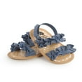 thumbnail image 2 of Baby Girls Summer Sandals Anti-Slip Soft Sole Ruffle Flat Shoes, 2 of 5
