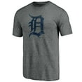thumbnail image 2 of Men's Heather Gray Detroit Tigers Weathered Official Logo Tri-Blend T-Shirt, 2 of 3