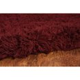 thumbnail image 5 of Contemporary Home Living 3.5' x 5.5' Hand-Woven Rectangular Shag Wool Area Throw Rug - Burgundy Red, 5 of 6
