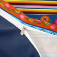 thumbnail image 4 of jejeloiu Vibrant Mexican Duvet Cover Queen For Men Women,Floral Pattern Queen Bedding,Orange Blue,Navy Blue Reversible,3-Piece,1 Duvet Cover and 2 Pillowcases, 4 of 6