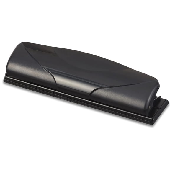 1InTheOffice Mini 3 Hole Punch, for Binder, 6 Sheet Capacity, 5.6 x 5.51 x 8.5, Black