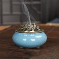thumbnail image 3 of RuiJY Vintage Ceramic Incense Burner Holder Meditation Buddhist Zen Censer Home Decor, 3 of 10