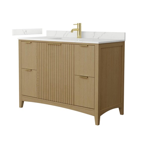 Wyndham Collection WCF919148SNGGTUNSMXX Palmilla 48" Free Standing Single Basin Vanity Set