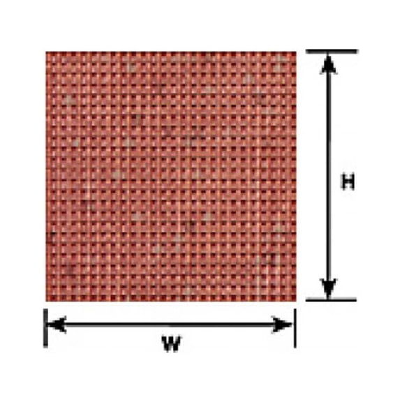 Plastruct Patterned Sheets, Spanish Tile, 1:200 Scale