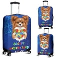 thumbnail image 2 of Autism Awareness Papillon Accept Understand Love Travel Luggage Cover Pap Butterfly Dog Lover Suitcase Dust Protective Decor - 12003, 2 of 5