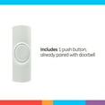 GE Wireless Doorbell Kit, 2 Chime Melodies, 1 Receiver, 1 Push Buttons