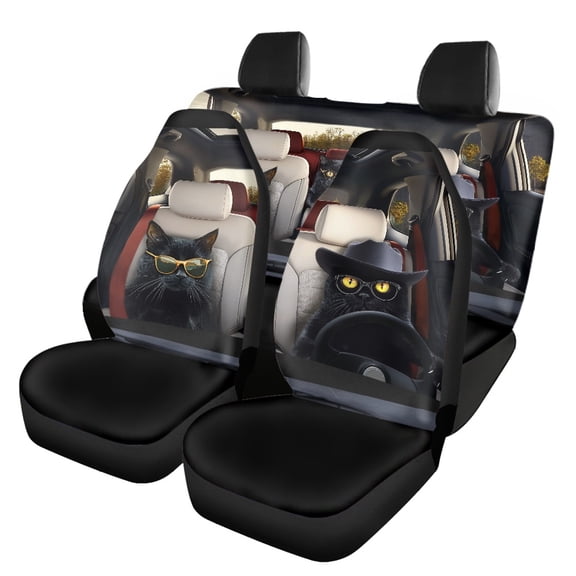 Uourmeti Car Seat Cover Full Set Breathable Protect Automotive Vehicle Cushion Polyester Easy to Install Durable, Fit for Trucks Cars Sedans