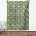 thumbnail image 4 of Ambesonne Floral Fabric by the Yard Upholstery, Pastel Color Spring Beauty, 2 Yards, Reseda Green Multicolor, 4 of 5