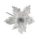thumbnail image 2 of Advancent Tela con amplias aplicaciones de flores navideñas para iluminar el elegante adorno navideño del árbol de Navidad Kits de decoración para fiestas Plata, 2 of 6