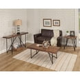 thumbnail image 2 of Alpine Furniture Live Edge Wood Coffee-Cocktail Table in Light Walnut (Brown), 2 of 4
