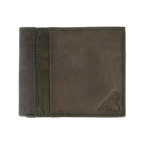 CTM  RFID USA Embossed Leather Bifold Wallet (Men)