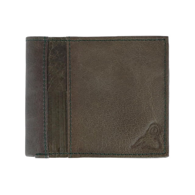 CTM® RFID USA Embossed Leather Bifold Wallet (Men's)