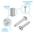 thumbnail image 3 of Uxcell Round Head Phillips Screws, 16 Pack M6-1 x 35mm 304 Stainless Steel 18-8 Full Thread, 3 of 7
