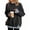 Black #107, variant on 2 in 1 Layered Sweatshirt for Women Striped Cuffs and Hem Crewneck Long Sleeve Relaxed Fit Casual Pullover