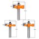 thumbnail image 2 of 3Pcs Tongue and Groove Cutter, 4 Blade Balls 8mm Shank T - Wood Shaped Cutter, Woodworking Tools for Doors, Tables, Shelves, Walls and More, 2 of 5
