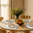 thumbnail image 3 of Round Placemats Blue Eucalyptus Leaves 15 inch Set of 4 Table Mats for Dining Table Berry Branch Plant Heat Resistant Non-Slip Kitchen & Home Decorative Place Mat Set, 3 of 8