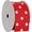 Red, variant on Grosgrain Dots Ribbon by Threadart 3/8" (0.38") - 10 Yards - Black - Printed White Dot Pattern - For Bows, Decorations, Hair Clips, and More - 3/8" Black 030