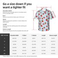 thumbnail image 4 of Picia Strawberry Gentle Cotton Regular Fit Short Sleeve Casual Hawaiian Shirt for Men-Small, 4 of 9