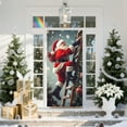 thumbnail image 6 of Dongrere Santa Claus Door Curtain for Front Door Decor Christmas Door Cover to Instant Christmas Makeover Waterproof & Wrinkle-Free Door Curtain, 71" x 35" Large Size, 6 of 6