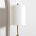 thumbnail image 4 of BoutiqueRugs Katipunan Boho Glass Bedside Table Lamp for Bedroom Nightstand - End Side Lighting for Living Room - Shade Linen - Cream, Beige, Blue, Teal, Aqua - 33'' H, 4 of 5