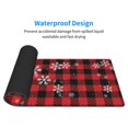 thumbnail image 4 of Pofeuu Red Buffalo Plaid Print Desk Mat for Keyboard and Mouse，Computer Desk Matt for Desktop，Large Mouse Pad for Desk，Desk Pads on Top of Desks 12x31.5in, 4 of 8