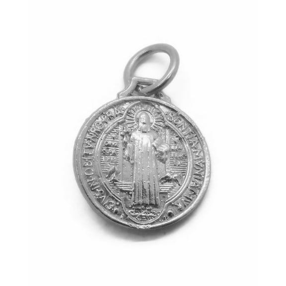 .925 Sterling Silver Saint Benedict Medal
