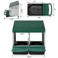 thumbnail image 2 of Metal Nesting Boxes for Chicken, Forward Rollout & Rollaway, Hen & Chicken Nesting Box with Integrated Perch and Protective Egg Laying Collection Lids, 2 of 7