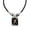 Aquarius, variant on Zodiac Pendant Necklace for Women Men Square 12 Constellation Stainless Steel Silver Bead Adjustable Astrology Horoscope Couple Matching Personalized Gift Jewelry Black Virgo