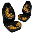 thumbnail image 3 of Chririnla Sunflower Butterfly You Are My Sunshine Car Front Seat Covers Full Set of 2 Waterproof Automotive Interior Decor Universal Fit Most Vehicles, 3 of 7