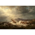 thumbnail image 3 of Marcus Larson 24x18 Black Modern Framed Museum Art Print Titled - Shipwreck (1855), 3 of 5